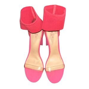 Woman’s Call It Spring Pink Chunky Heels Size 10